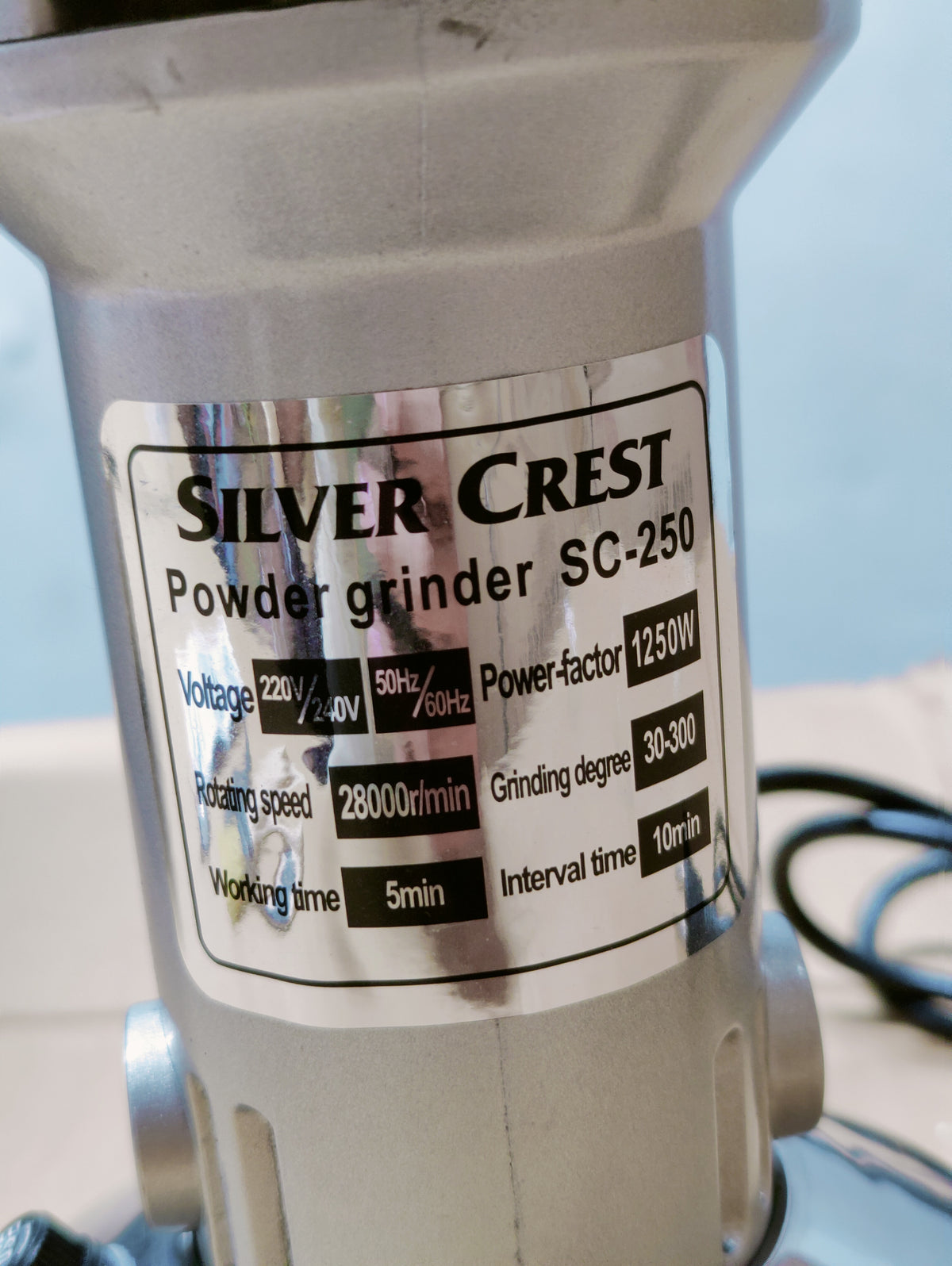 Silver Crest Power Grinder 150g | 1000W Motor| Electric Spice & Coffee Grinder!